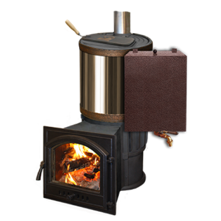 Банная печь KALEDO ANTIC AV2235-80 с корпусной закрытой каменкой, 22 кВт