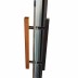 Дверь стеклянная для сауны Grandis GS 9x19 Прозрачная, чёрный профиль