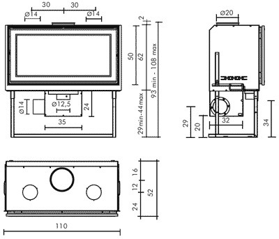 Топка SCREEN 100 N (EdilKamin)