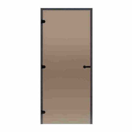 Дверь для сауны HARVIA STG 8х19 Black Line коробка сосна, стекло бронза