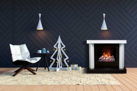 Royal Flame Портал Vancouver 60 - Белый с черным