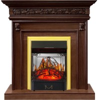 Royal Flame Каминокомплект Valletta - Темный дуб с очагом Majestic FX M Brass