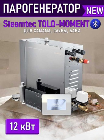 Парогенератор для сауны и хамама Steamtec TOLO MOMENT-120, 12 кВт, White