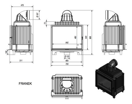 Топка FRANEK/12