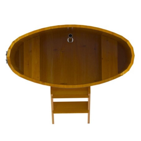 Купель Овальная Bentwood из натуральной лиственницы Рустик 0,69 х 1,31 х 1,1 м