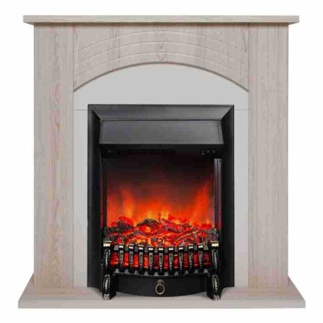Электрокамин RealFlame Hanna STD LO светлый дуб с очагом Fobos Lux Black
