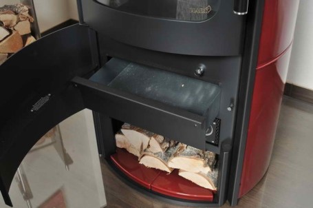Печь 98 ECOplus, bordeaux-rot 310, черная рамка (Hark)