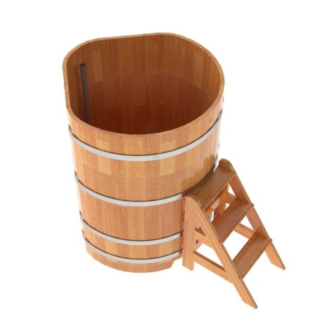 Купель угловая Bentwood из сращенных ламелей натуральной лиственницы 1,03х1,03 Высота 1,4 м