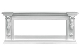 Каминокомплект Sparta 60 - Белый с очагом Vision 60 LOG LED