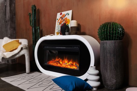 Каминокомплект Ellipse - Черный с очагом Vision 60 LED
