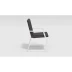 Стул Gardenini Voglie Armrest белый антрацит с подлокотниками
