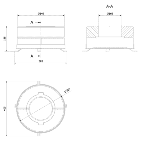 Комплект бетонных теплоаккумулирующих дисков d-150мм (4 шт., 2 слоя, V1)