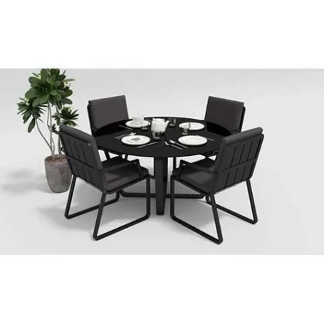 Стул Gardenini Voglie Armrest карбон антрацит с подлокотниками