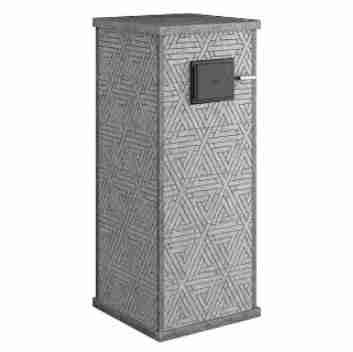 Стена из слэба талькомагнезита Talc Stone wall 02 с гравировкой