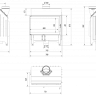 Топка ZIBI/L/BS, Г-образное стекло слева (Zibi/L/BS(угловое  стекло слева), черная футеровка)